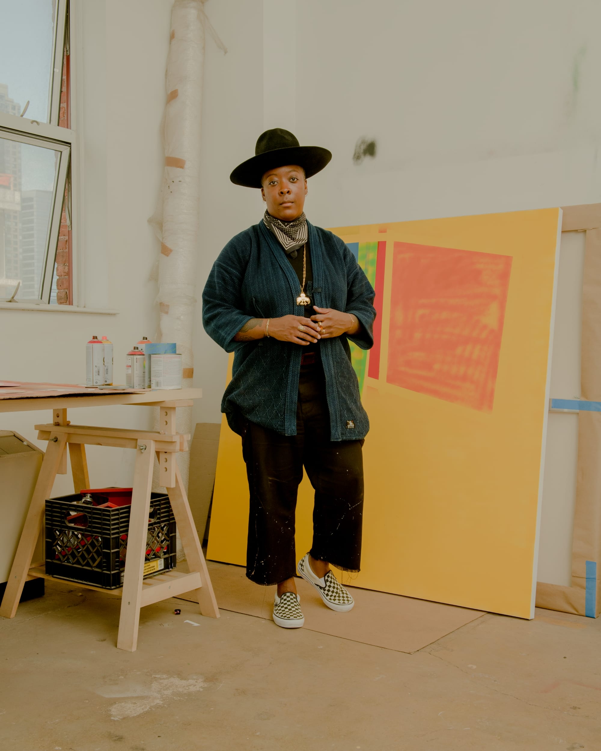 a portrait of Nina Chanel Abney