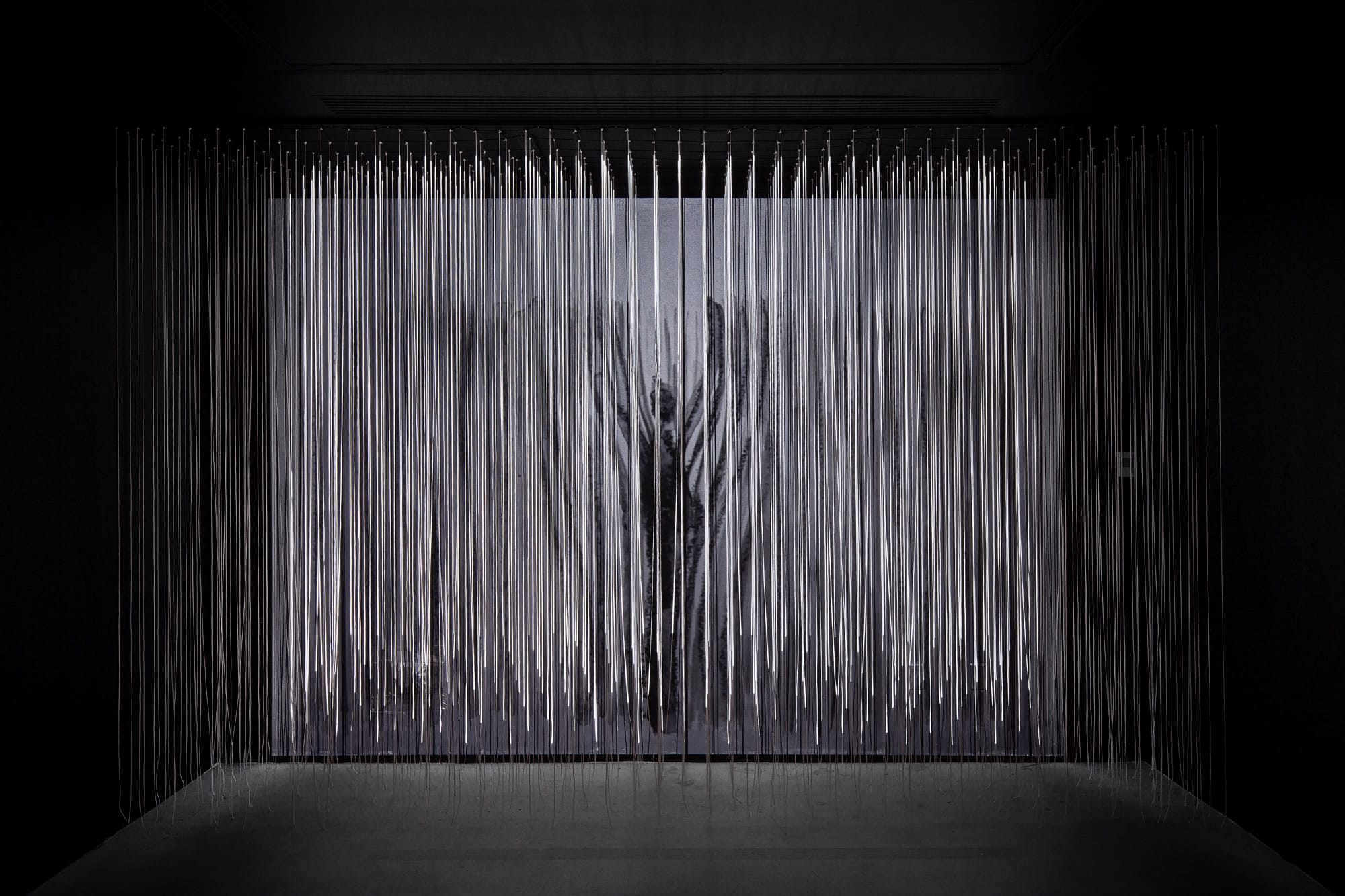 A string installation by Chiharu Shiota
