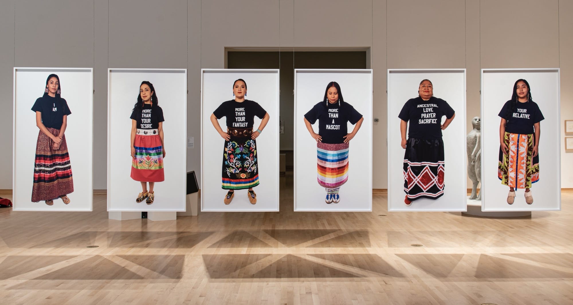 a series of photographs of Indigenous American women by Dyani White Hawk